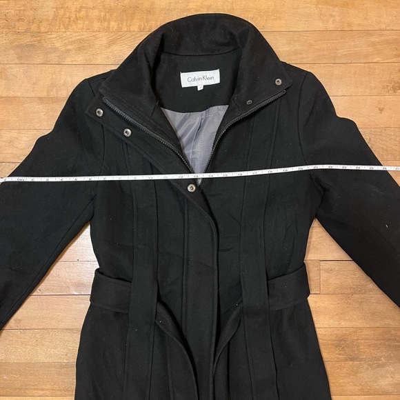 Calvin Klein wool blend coat, size 2 - Picture 3 of 7